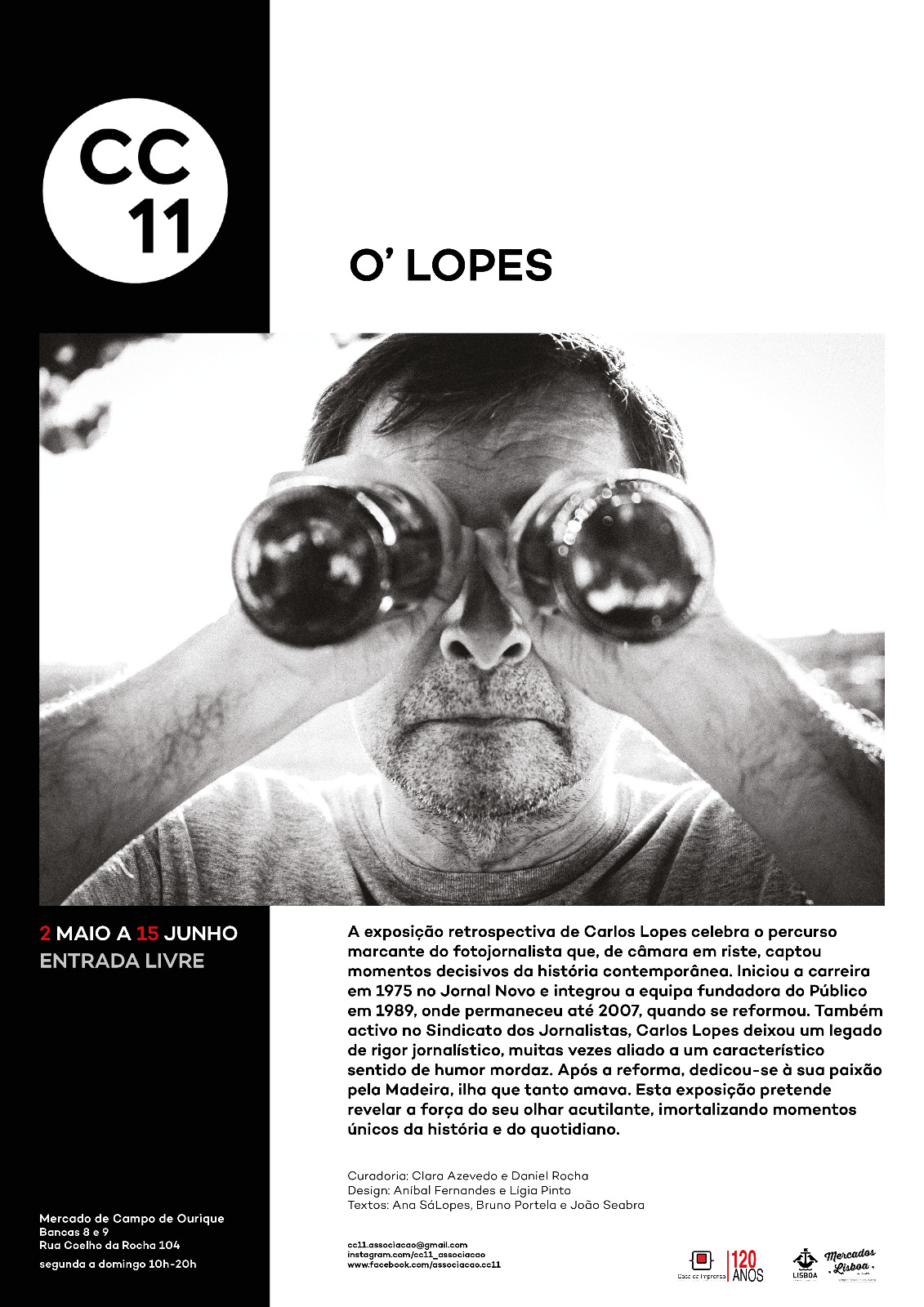 Uma retrospetiva do fotojornalista Carlos Lopes   | até 15 de junho