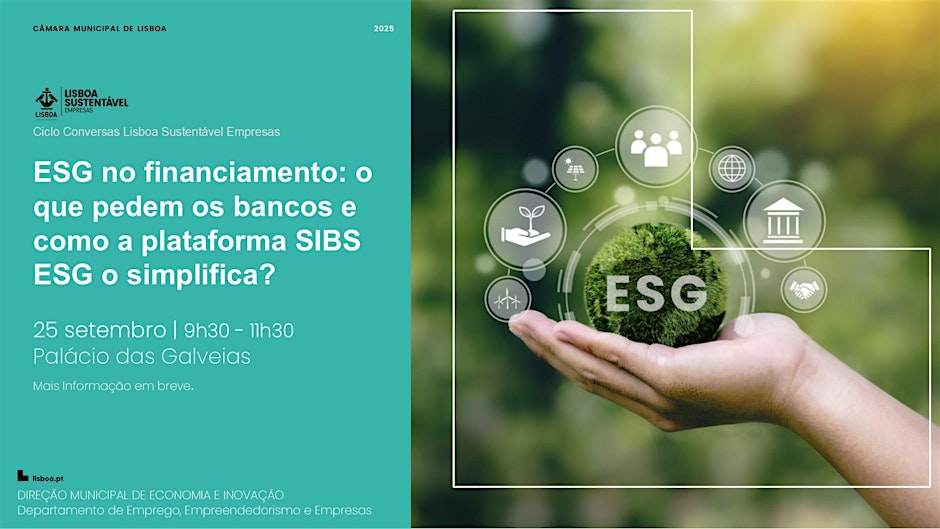 ESG no financiamento: o que pedem os bancos e como a plataforma SIBS ESG o simplifica? | 25 de setembro